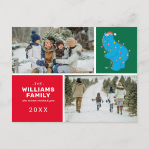 Sesamstraat   Cookie Monster Family Foto Feestdagenkaart