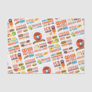 Sesamstraat Cookie Monster Foodie Truck Tissuepapier