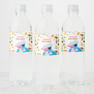 Sesamstraat Cookie Monster Foodie Truck Waterfles Etiket
