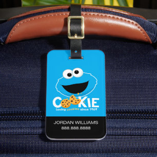 Sesamstraat Cookie Monster Loving Cookies Bagagelabel