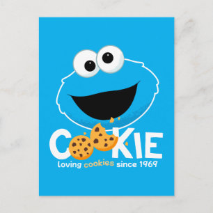Sesamstraat   Cookie Monster Loving Cookies Briefkaart