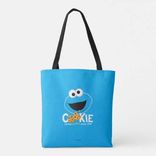 Sesamstraat | Cookie Monster Loving Cookies Draagtas (Achterkant)
