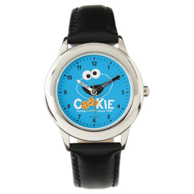 Sesamstraat | Cookie Monster Loving Cookies Horloge (Voorkant)