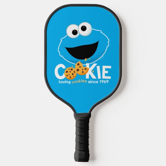 Sesamstraat | Cookie Monster Loving Cookies Pickleball Paddle (Achterkant)
