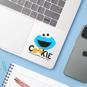 Sesamstraat   Cookie Monster Loving Cookies Sticker