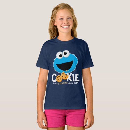 Sesamstraat | Cookie Monster Loving Cookies T-shirt (Voorkant volledig)