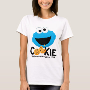 Sesamstraat   Cookie Monster Loving Cookies T-shirt