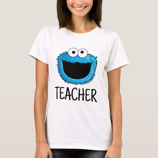 Sesamstraat | Cookie Monster Teacher T-shirt (Voorkant)