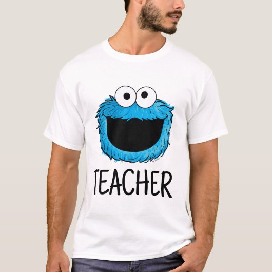 Sesamstraat | Cookie Monster Teacher T-shirt (Voorkant)