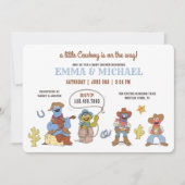 Sesamstraat Cowboy Baby shower Kaart (Voorkant)