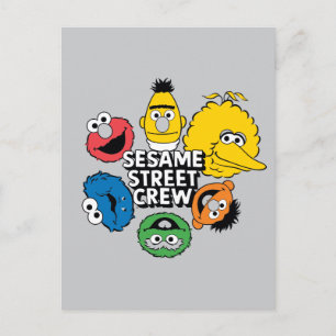 Sesamstraat Crew Briefkaart