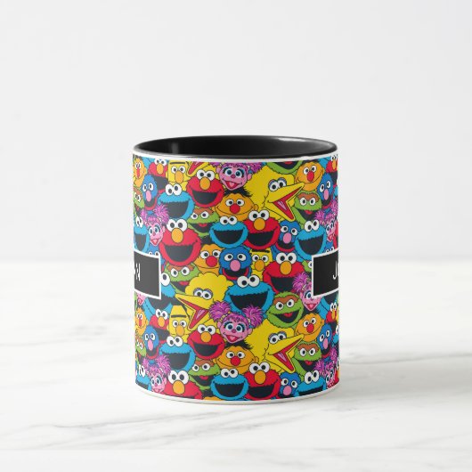 Sesamstraat Crew Pattern Mok (Midden)