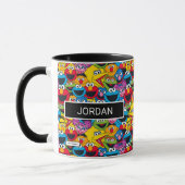 Sesamstraat Crew Pattern Mok (Links)