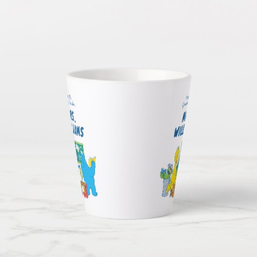 Sesamstraat | De grootste leraar ter wereld Latte Mok (Voorkant)