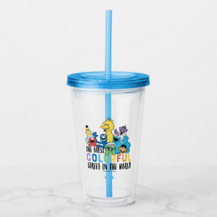 Sesamstraat De meest kleurrijke straat Acryl Drinkbeker