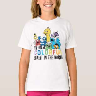 Sesamstraat De meest kleurrijke straat T-shirt