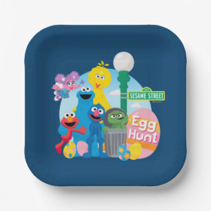 Sesamstraat Easter Egg Hunt Papieren Bordje