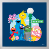 Sesamstraat Easter Egg Hunt Poster (Voorkant)