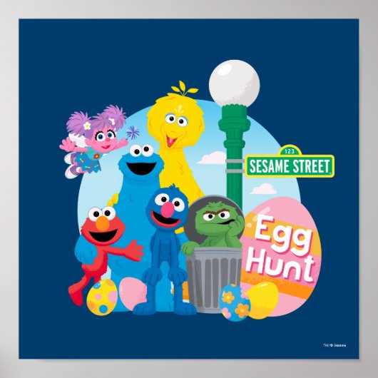 Sesamstraat Easter Egg Hunt Poster (Voorkant)