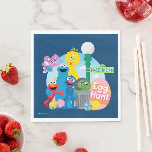Sesamstraat Easter Egg Hunt Servet (Insitu)