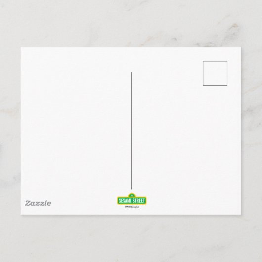 Sesamstraat Easter Egg Pattern Briefkaart (Achterkant)