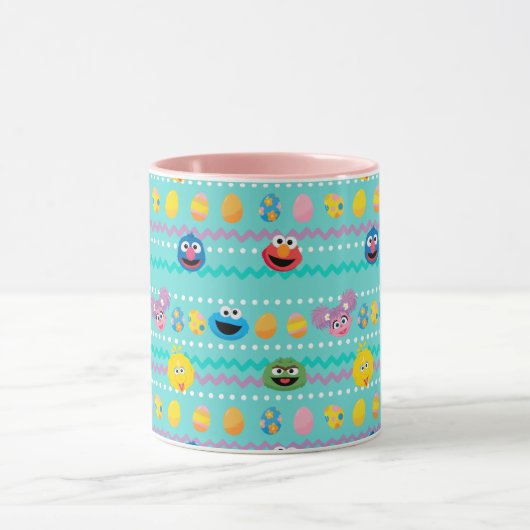 Sesamstraat Easter Egg Pattern Mok (Midden)