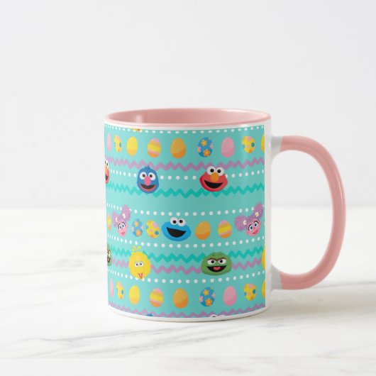 Sesamstraat Easter Egg Pattern Mok (Rechts)