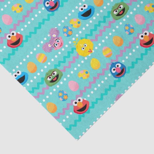 Sesamstraat Easter Egg Pattern Tissuepapier (Detail)