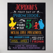 Sesamstraat | Eerste of laatste schooldag Poster (Voorkant)