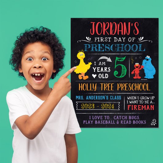 Sesamstraat | Eerste of laatste schooldag Poster