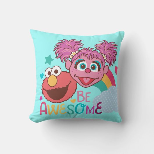 Sesamstraat | Elmo & Abby - Wees Geweldige Kussen (Voorkant)