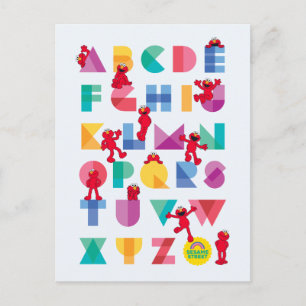 Sesamstraat Elmo Alphabet Briefkaart