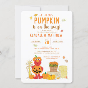 Sesamstraat - Elmo Autumn Harvest Baby shower Kaart