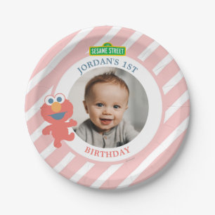 Sesamstraat   Elmo - Baby Birthday Paper Bord