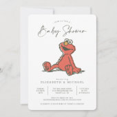 Sesamstraat  Elmo Baby shower Kaart (Voorkant)