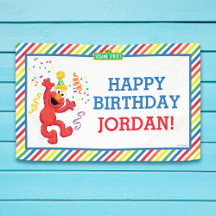 Sesamstraat | Elmo - Banner voor de regenboogdag