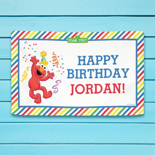 Sesamstraat | Elmo - Banner voor de regenboogdag