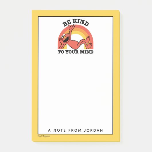 Sesamstraat | Elmo Be Kind | Jouw namen toevoegen Post-it® Notes (Voorkant)