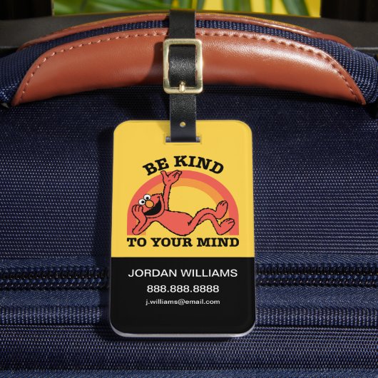 Sesamstraat | Elmo Be Kind | Uw gegevens toevoegen Bagagelabel (Voorkant Insitu 2)