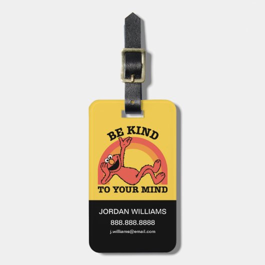 Sesamstraat | Elmo Be Kind | Uw gegevens toevoegen Bagagelabel (Voorkant verticaal)