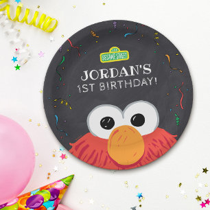 Sesamstraat Elmo Birthday Chalkboard Papieren Bordje