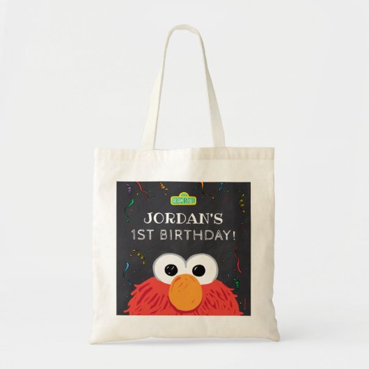 Sesamstraat | Elmo Birthday Chalkboard Tote Bag (Voorkant)