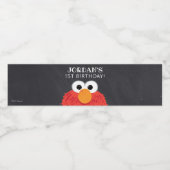 Sesamstraat | Elmo Birthday Chalkboard Waterfles Etiket (Enkel label)