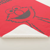 Sesamstraat | Elmo Bright | Jouw namen toevoegen Sherpa Deken (3/4)