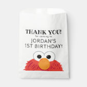 Sesamstraat Elmo Chalkboard Verjaardag Dank u Bedankzakje (Voorkant)