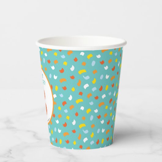 Sesamstraat | Elmo Confetti Verjaardag Papieren Bekers (Achterkant)