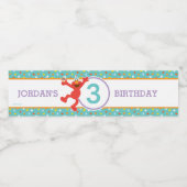 Sesamstraat | Elmo - Cupcake & Confetti Birthday Waterfles Etiket (Enkel label)