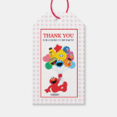 Sesamstraat | Elmo en Pals - Birthday-ballonnen Cadeaulabel (Voorkant)