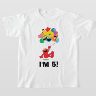 Sesamstraat   Elmo en Pals - Birthday-ballonnen T-shirt