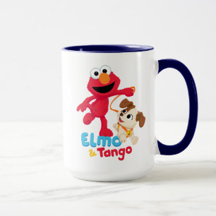 Sesamstraat Elmo en Tango aan het werk Mok